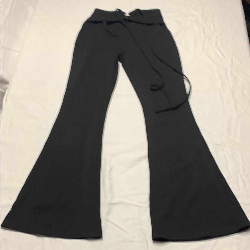 SHEIN Black Boot Cut Flare Pants